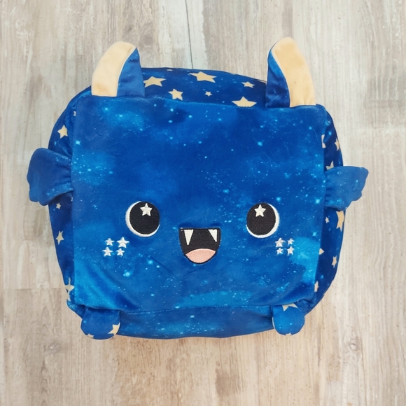 Moosh-Moosh Squared Orion Stars Blue Soft Plush Buddies Stuffed Animal Pillow - Picture 2 of 9